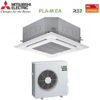 Climatizzatore Condizionatore Mitsubishi Electric Cassetta 90x90 a 4 Vie 21000 Btu PLA-M60EA + SUZ-M60VA R-32 Wi-Fi Optional con Griglia Inclusa