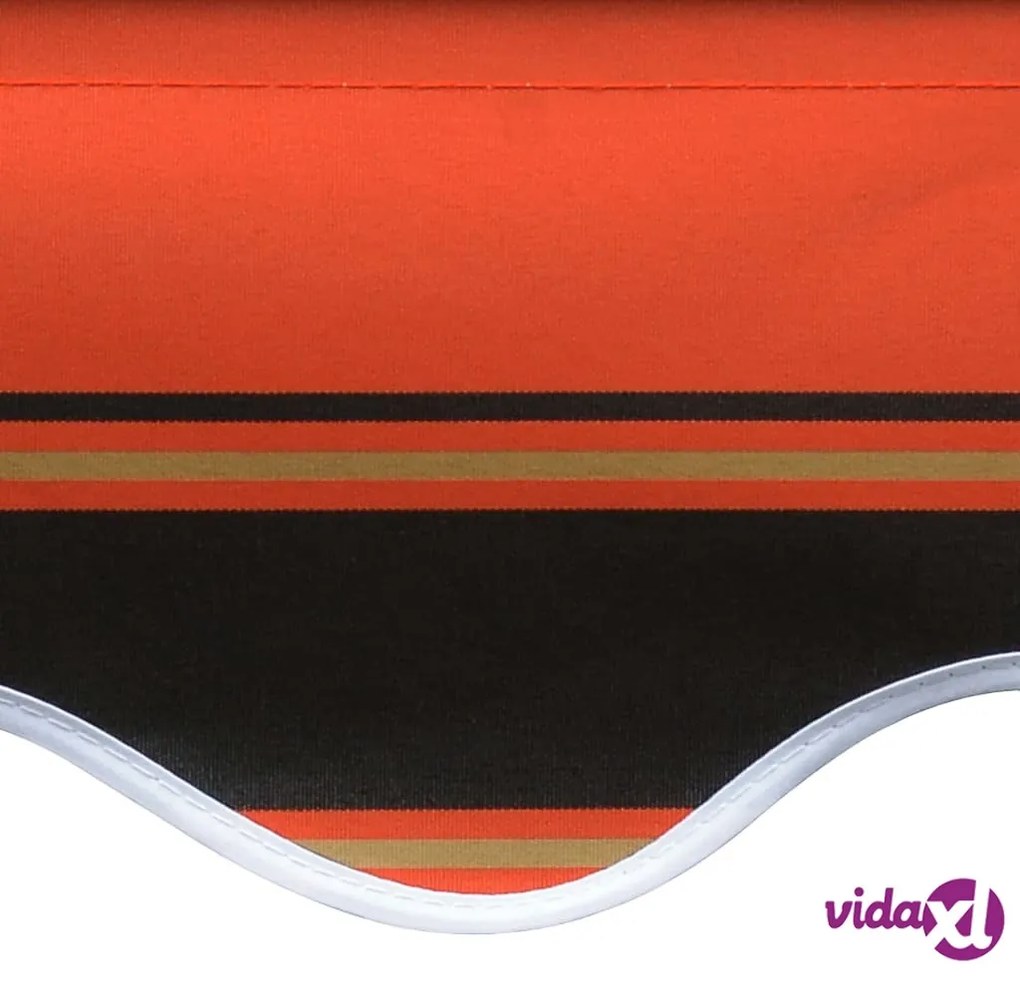 vidaXL Tenda da Sole in Tela Arancione e Marrone 400x300 cm