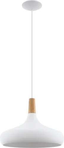 Eglo 96983 - Lampada a sospensione SABINAR 1xE27/60W/230V 400mm bianco