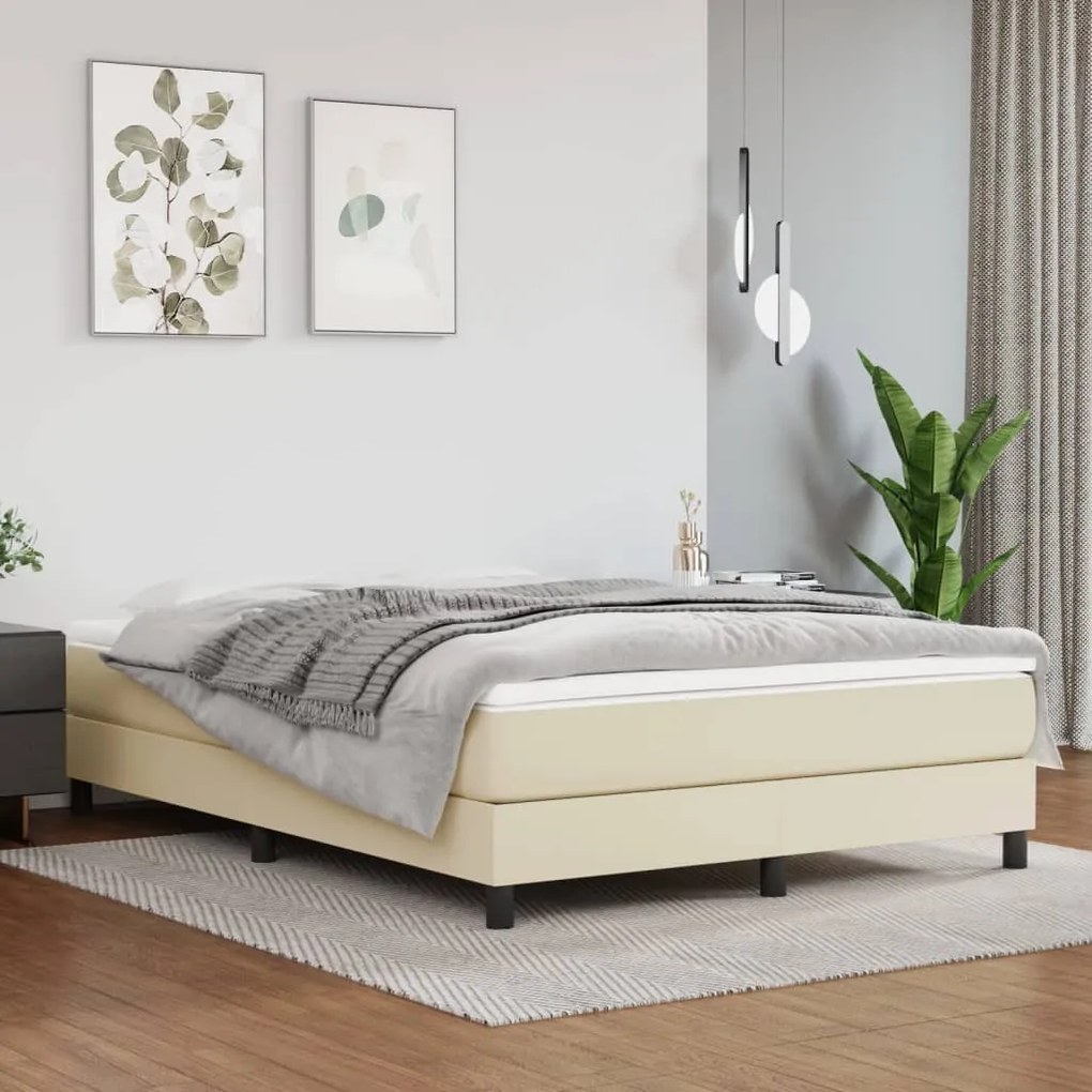 Materasso A Molle Crema 140x200x20 Cm İn Similpelle /