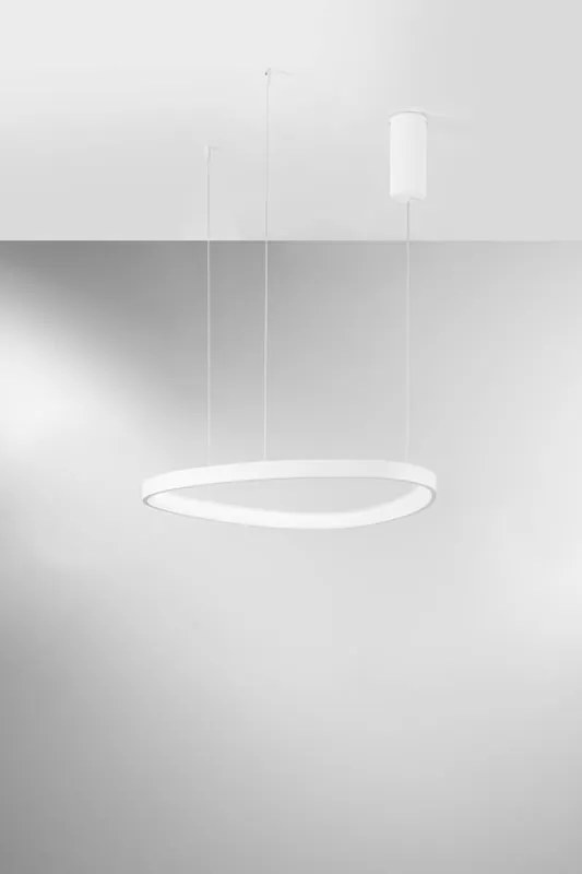 Lampadario LED moderno Klapton bianco Ø65cm, LUCE AMBIENTE DESIGN