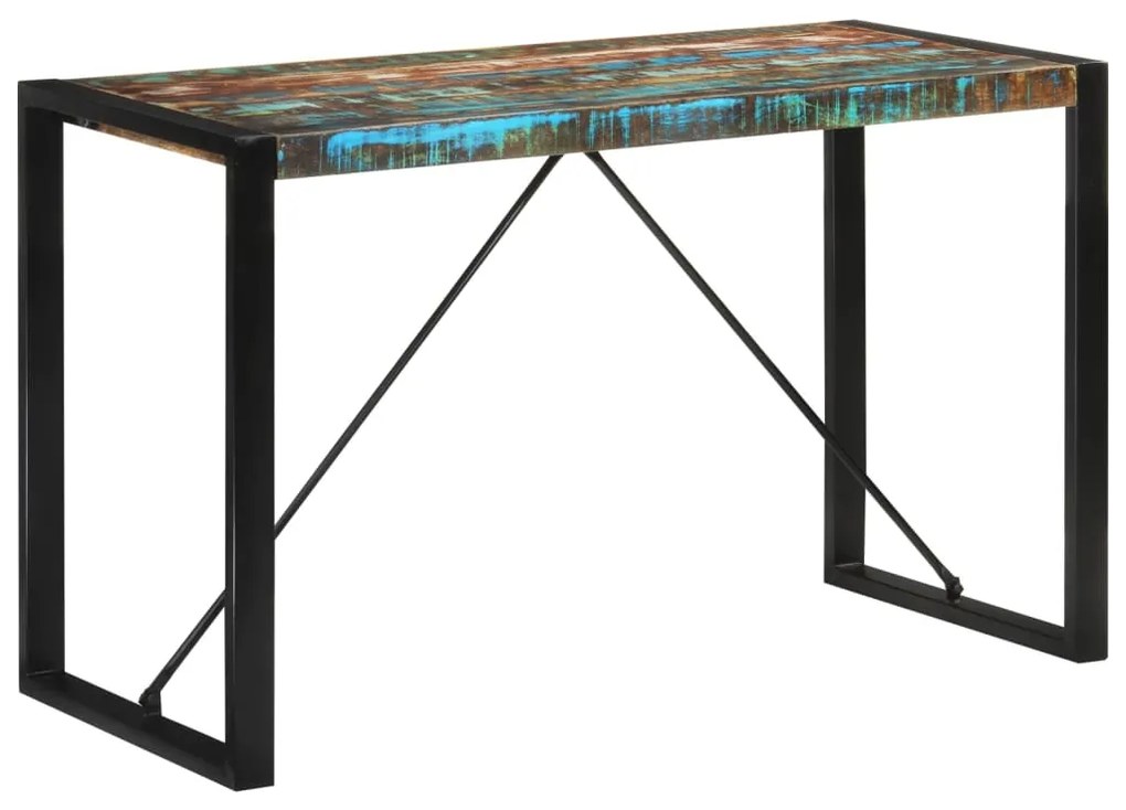 Tavolo Da Pranzo 120x55x76 Cm İn Legno Massello Di Recupero /
