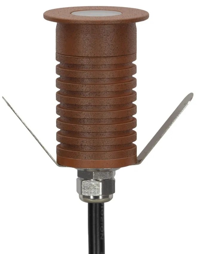 Faretto LED 3W IP67 CREE, Corten - Professional Colore Bianco Caldo 2.700K