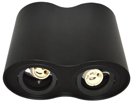 Faretto SIROCO 2xGU10/30W/230V nero