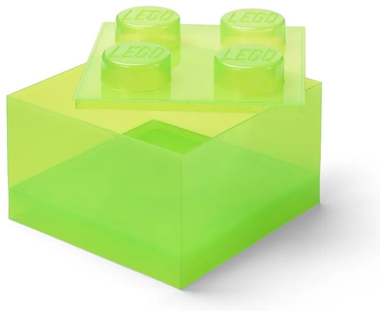 Scatola per bambini verde in plastica 25x25x18 cm – LEGO®