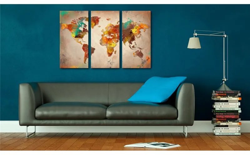 Quadro Painted World triptych