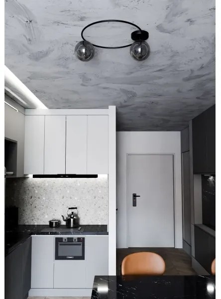 Plafoniera SOPRA 2xE14/10W/230V nero