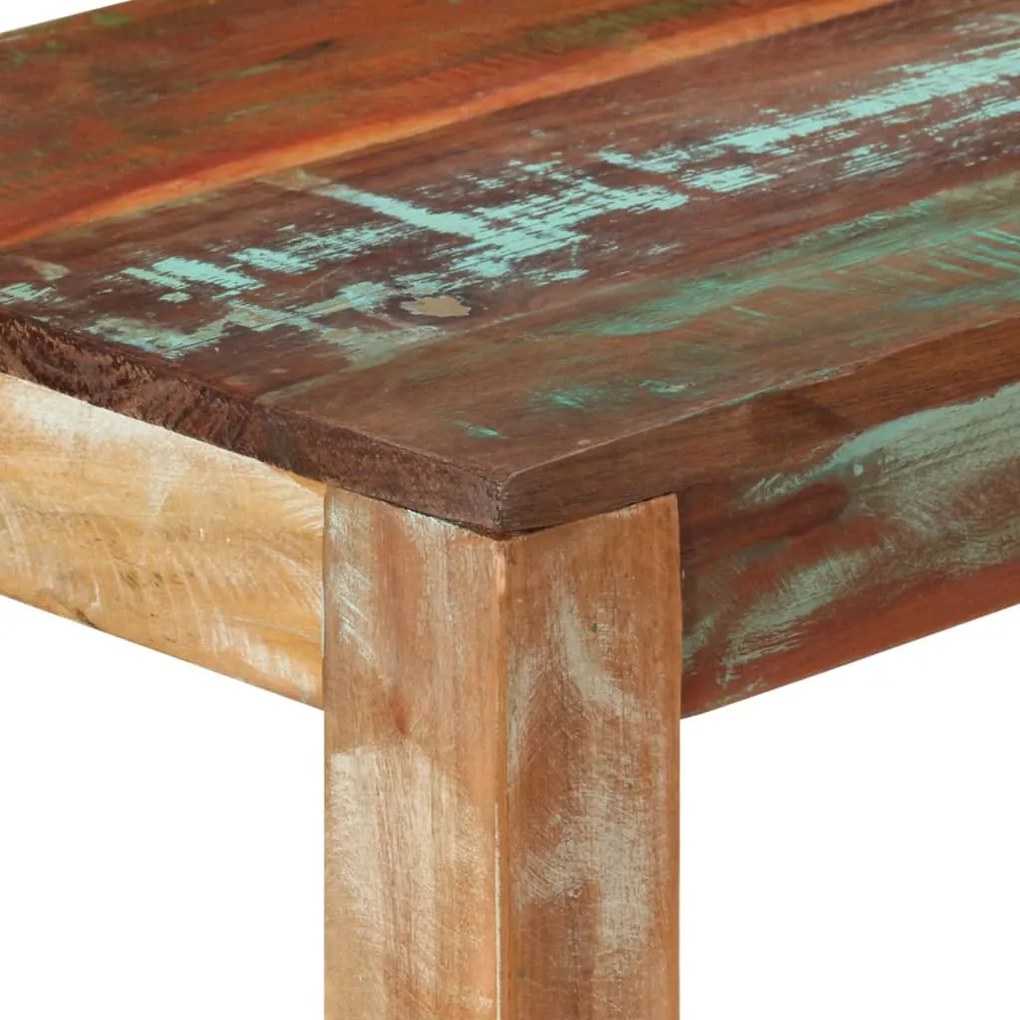 Tavolo consolle 110x35x76 cm in legno massello di recupero