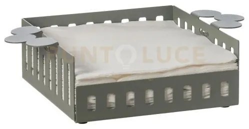 Portatovaglioli old piccolo giada in ferro 25x17x6hcm