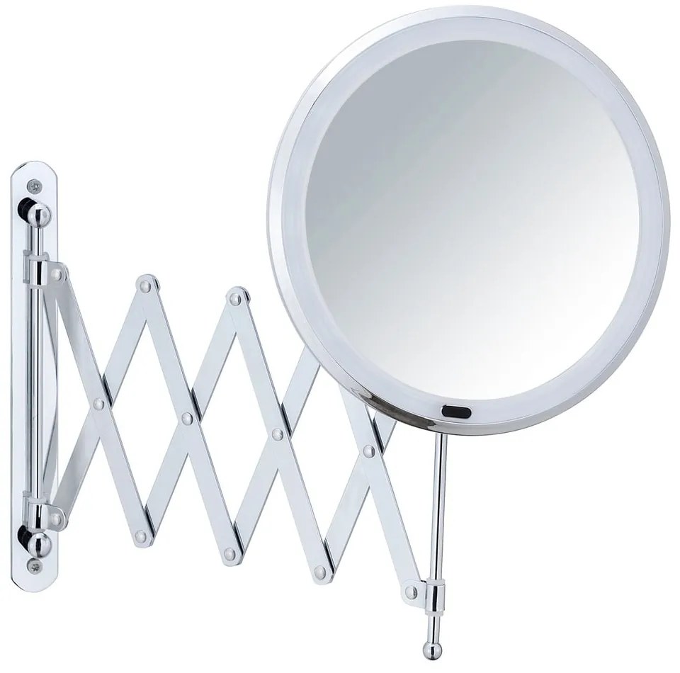 Specchio per make-up con illuminazione/con ingrandimento (5x) ø 20 cm Barona – Wenko