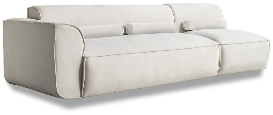 Chaise lounge componibile bianca (con penisola a sinistra) Flex Felix – Miuform