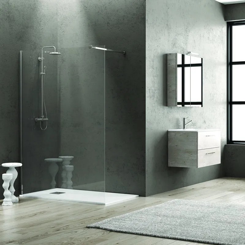 Doccia walkin 160cm Walk-in cristallo trasparente KW1000 - KAMALU