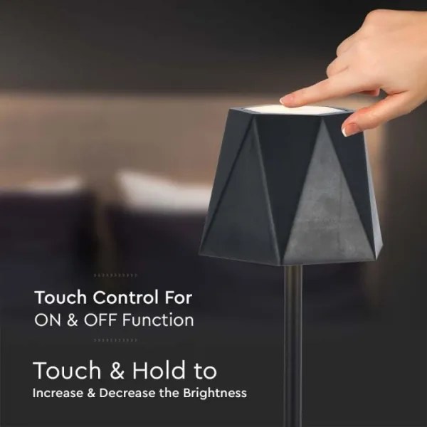 LED Lampada da tavolo ricaricabile dimmerabile LED/4W/5V 3000-6000K 1800 mAh nero