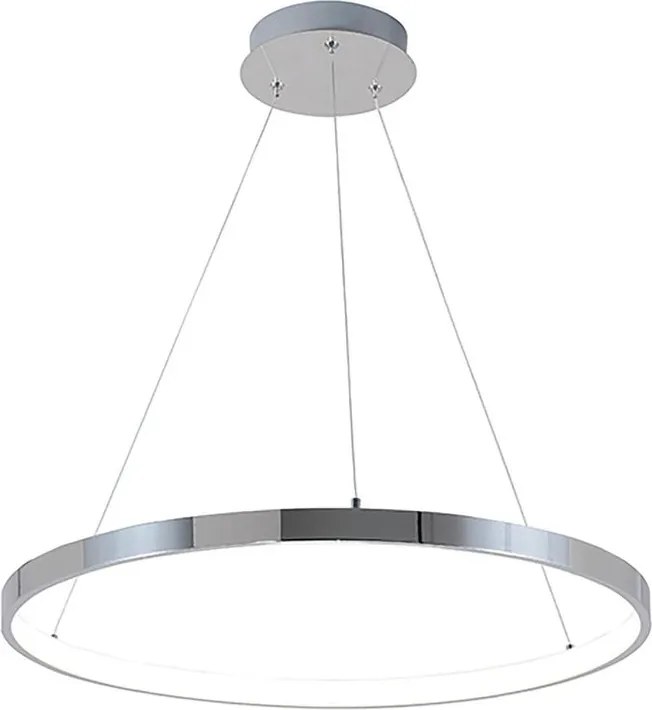 Lampadario LED moderno Joy grigio Ø60cm, luce naturale 2100 lumen, NOVECENTO