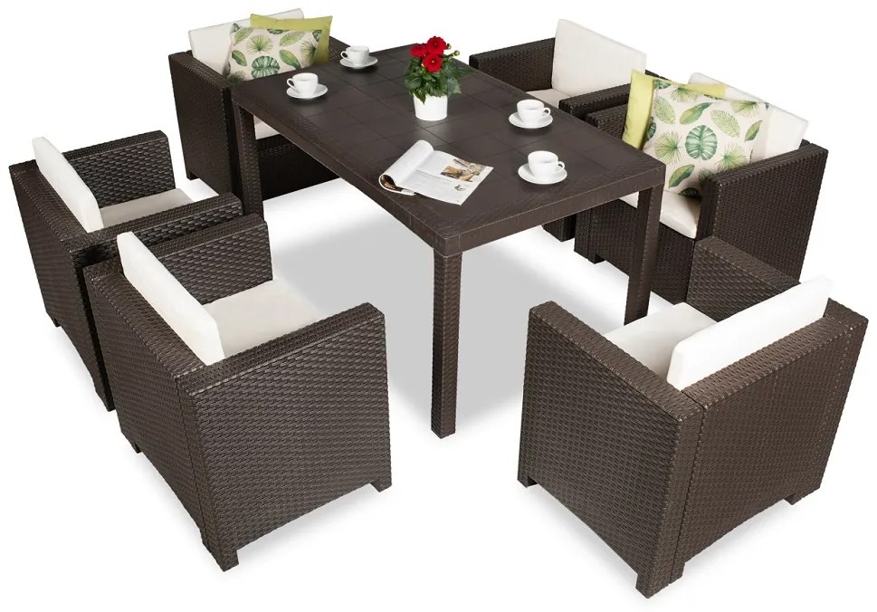 Set in technorattan Colorado Premium 6 marrone Bica