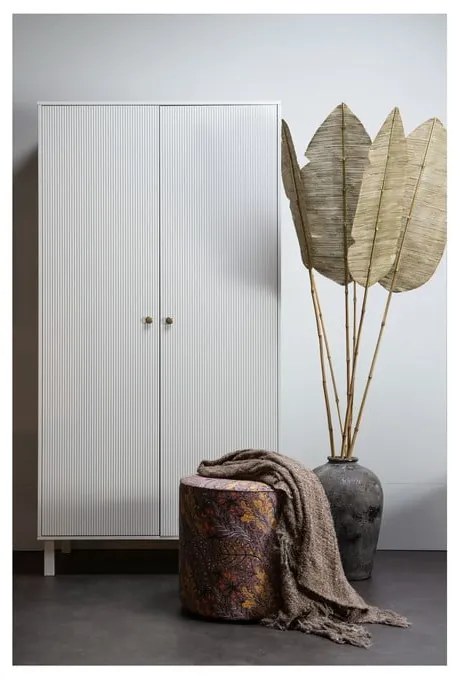 Armadio in pino grigio chiaro 100x195 cm Madu - WOOOD