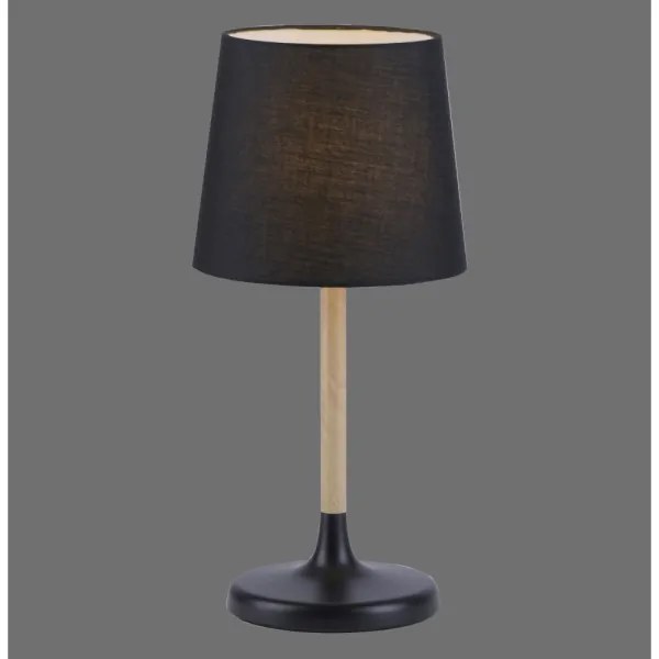 Leuchten Direkt 14423-18 - Lampada da tavolo NIMA 1xE14/40W/230V nera