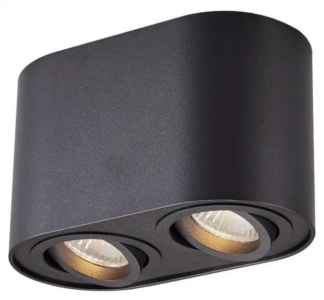 Zuma Line ACGU10-191-N - Faretto RONDOO 2xGU10/50W/230V nero