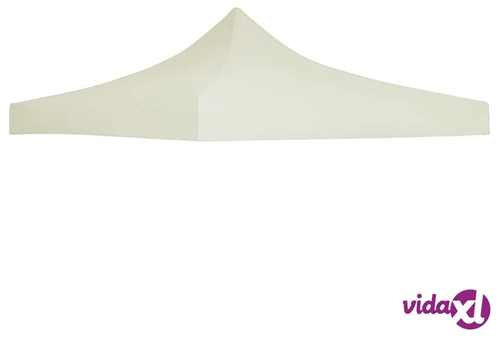 vidaXL Tetto per Tendone per Feste 3x3 m Crema