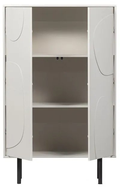 Mobile in legno di pino grigio chiaro 85x135 cm Cadiz - WOOOD