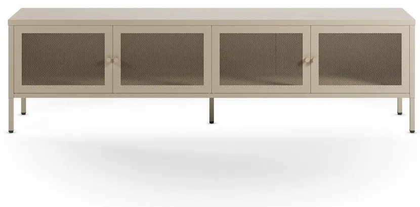 Mobile TV color crema in metallo 160x50x35 cm Fayna – Marckeric