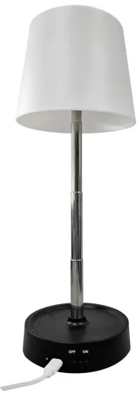 Lampada da tavolo LED dimmerabile touch 3W 5V USB 800mAh bianca