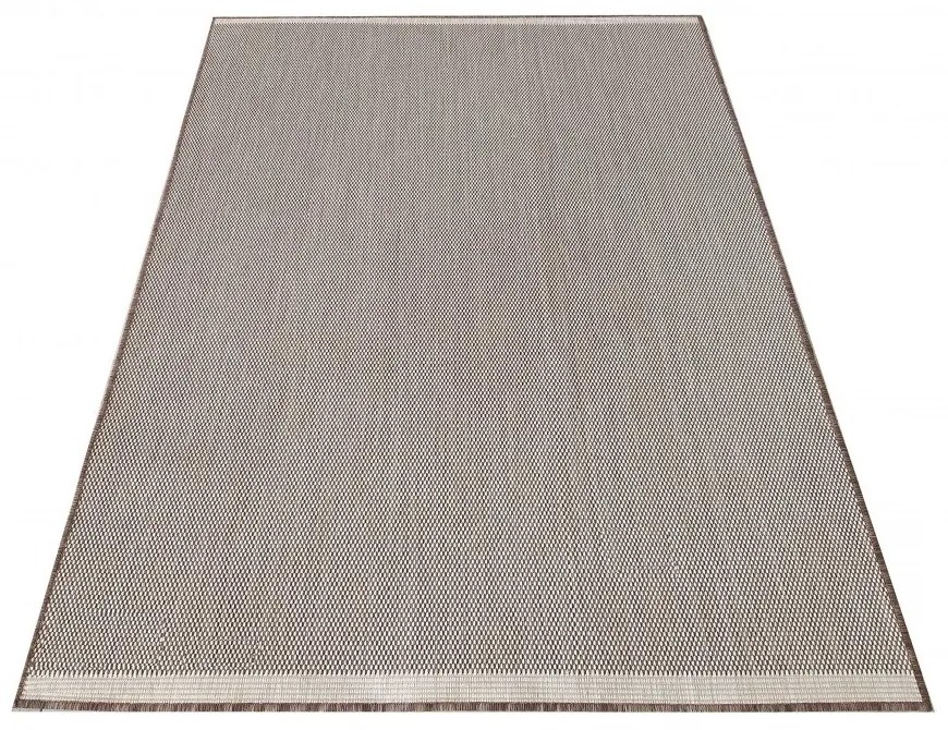 Tappeto marrone liscio semplice e pratico Larghezza: 120 cm | Lunghezza: 170 cm