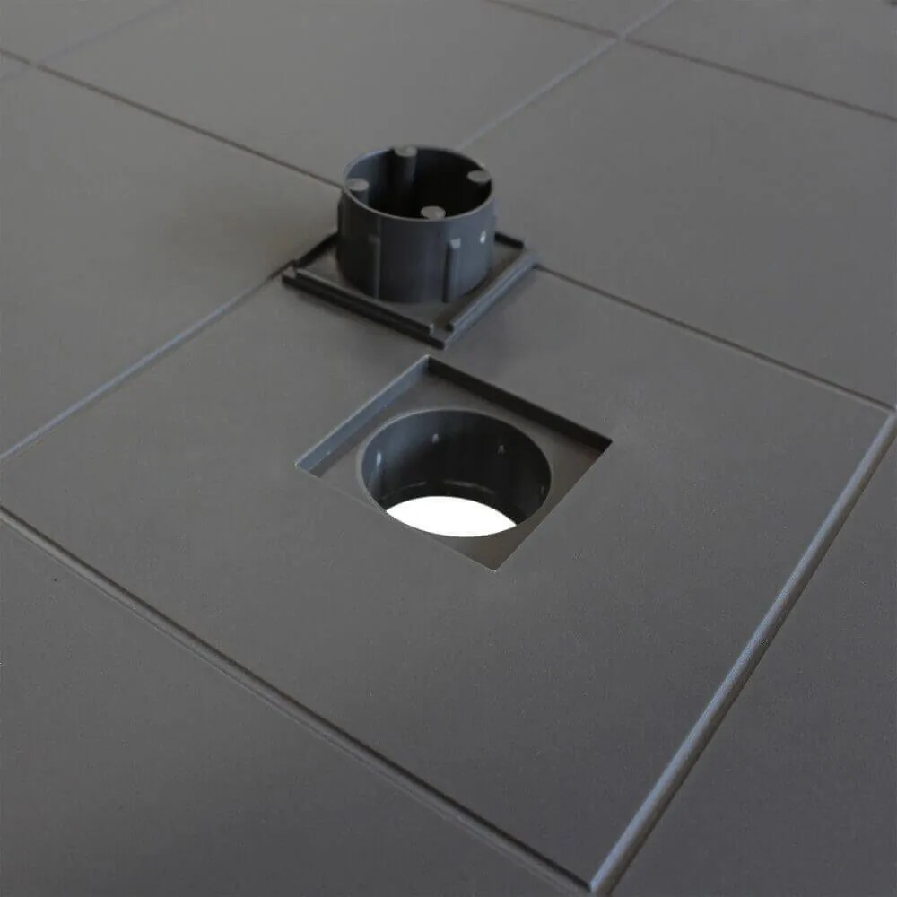 CALIGOLA - set tavolo in resina effetto rattan cm 80 x 80 x 74 h con 4 sedie Alma