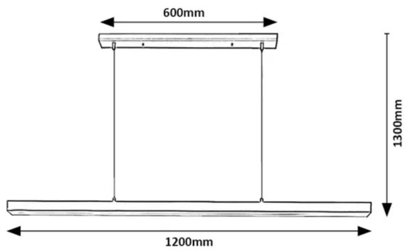 Rabalux 72128 - Lampadario LED a sospensione con filo TARIQ LED/30W/230V 4000K nero
