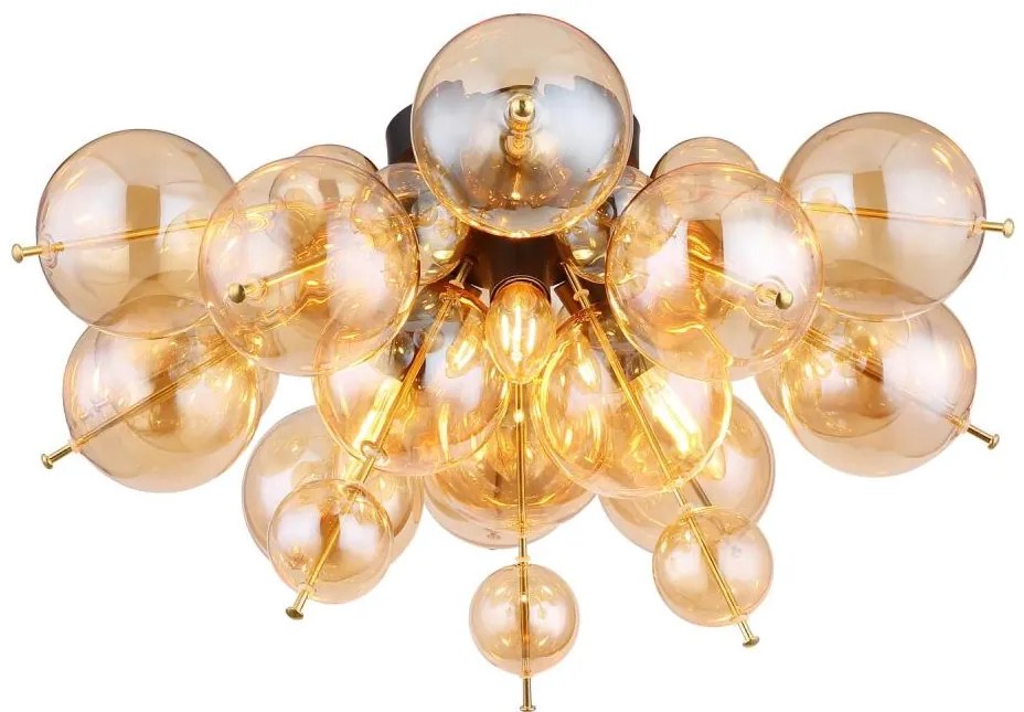 Globo 15633DA - Lampadario a plafone UDO 3xE14/25W/230V diametro 55 cm oro