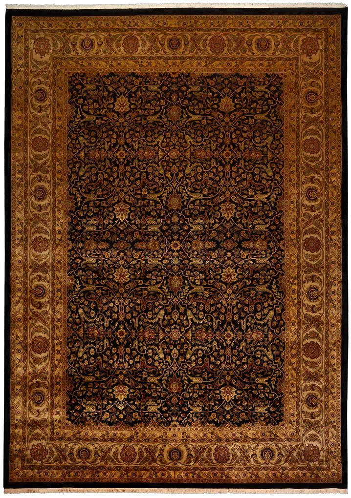 Tabriz Tappeto 430x310 Beige (Indian) Annodato A Mano