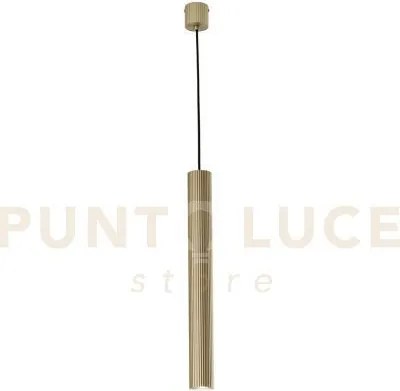 Lampadario a sospensione lord oro in acciaio+alluminio 1 luce attac...