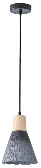 Lampadario a sospensione con filo 1xE27/15W/230V grigio