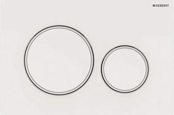 Geberit 115.882.11.1 - Pulsante di scarico Sigma20 24,6x16,4 cm, bianco