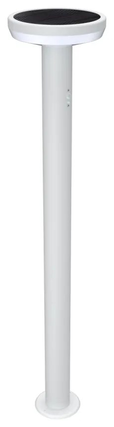 Paletto da giardino Solare Bianco 80cm con Sensore Mov. e Picchetto Colore Bianco Naturale 4.000K