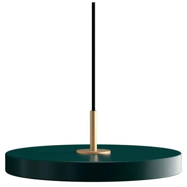 Lampadario LED verde scuro in metallo con paralume in metallo con intensità regolabile ø 31 cm Asteria Plus – UMAGE