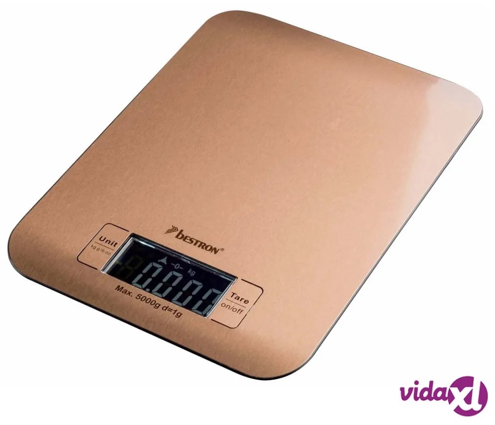 Bestron Bilancia da Cucina Elettronica AKS700CO 5 kg Rame