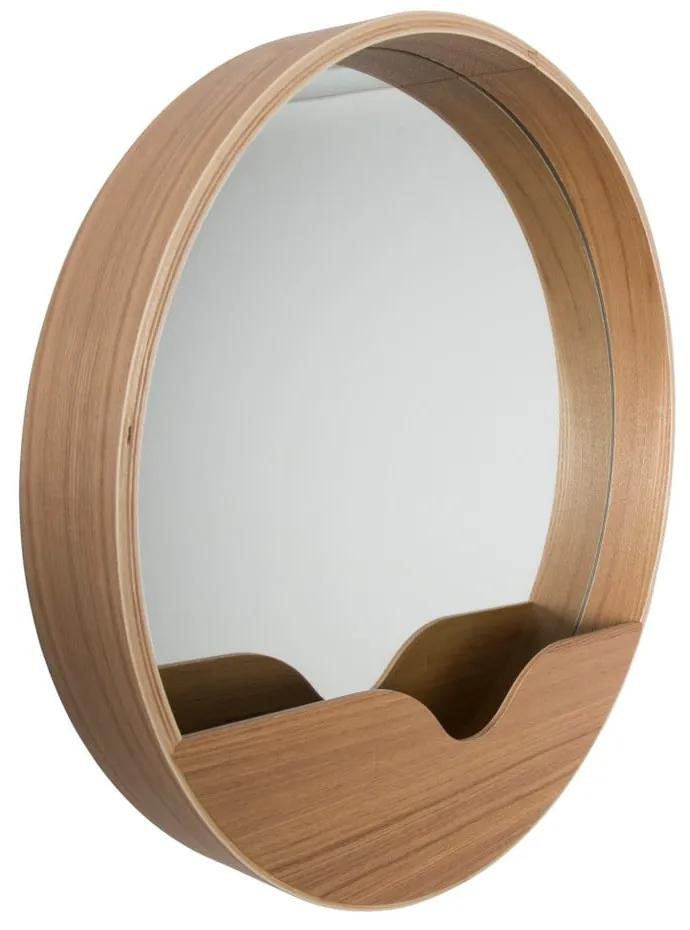 Specchio da parete con vano portaoggetti Round Wall, ⌀ 40 cm - Zuiver