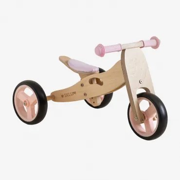 Triciclo in Legno Convertibile in Bicicletta 2 in 1 senza Pedali - Sklum
