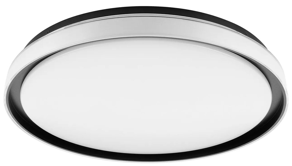 Plafoniera Minimal Seluci Acciaio Nero 4 Luci Led Integrato 10W