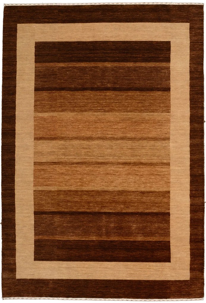 Loribaft Tappeto 200 x 140 Rosso (Indian) Annodato A Mano