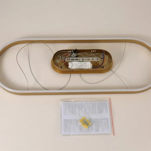 Brilagi - Lampadario LED sospeso su cavi PONDIE LED/44W/230V 80x30 cm oro