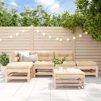 Set Salotto da Giardino 6 pz in Legno Massello di Pino 3186333