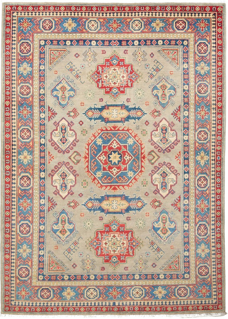 Kazak Tappeto 250x180 (Afghanistan) Annodato A Mano