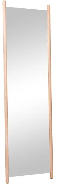 Specchio quadrato in legno naturale 40 x 140 cm