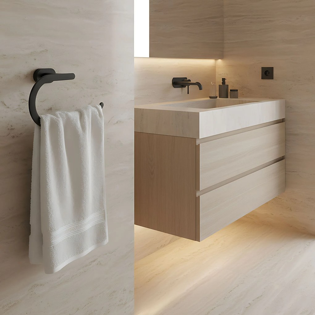 Portasciugamano da bagno 110 Til Black