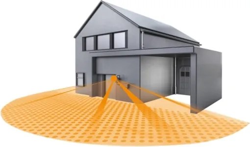 STEINEL 603618 - Rilevatore di movimento per esterni IS 180-2 acciaio inossidabile IP44