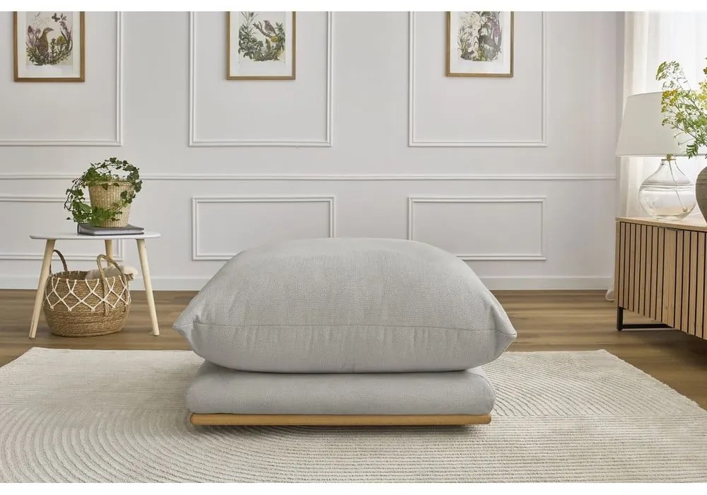 Poggiapiedi in grigio chiaro Ernest – Bobochic Paris