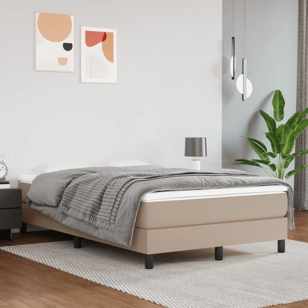 Materasso A Molle Cappuccino 120x200x20 Cm İn Similpelle /