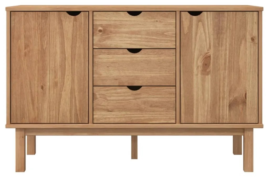 Credenza OTTA 113,5x43x73 cm in Legno Massello di Pino